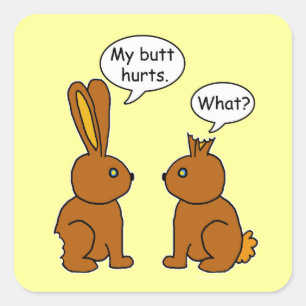 Sticker Carré Mes maux de bout ! - Ce qui ?