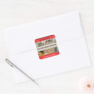 Sticker Carré Message Proverbes - Proverbes 22-2 -