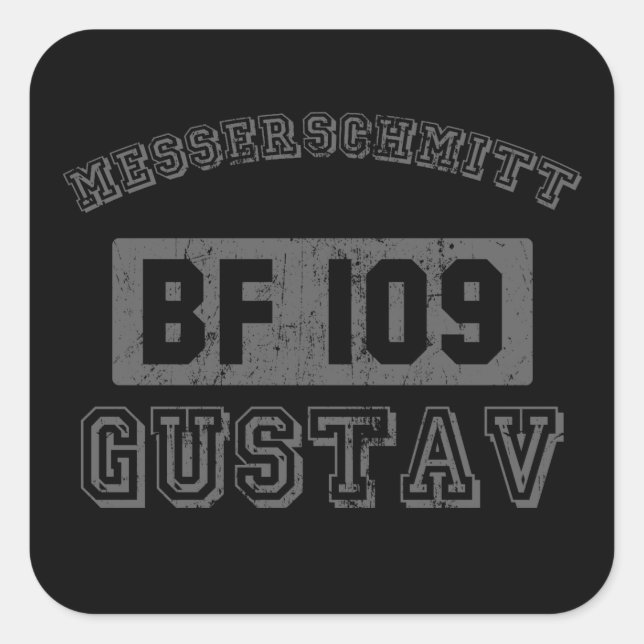Sticker Carré Messerschmitt BF109 (Devant)