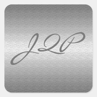 Sticker Carré Métal brossé