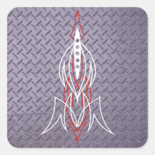 Sticker Carré Métal Pinstriping