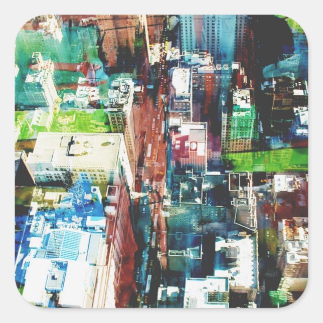 Sticker Carré Métropole (Devant)