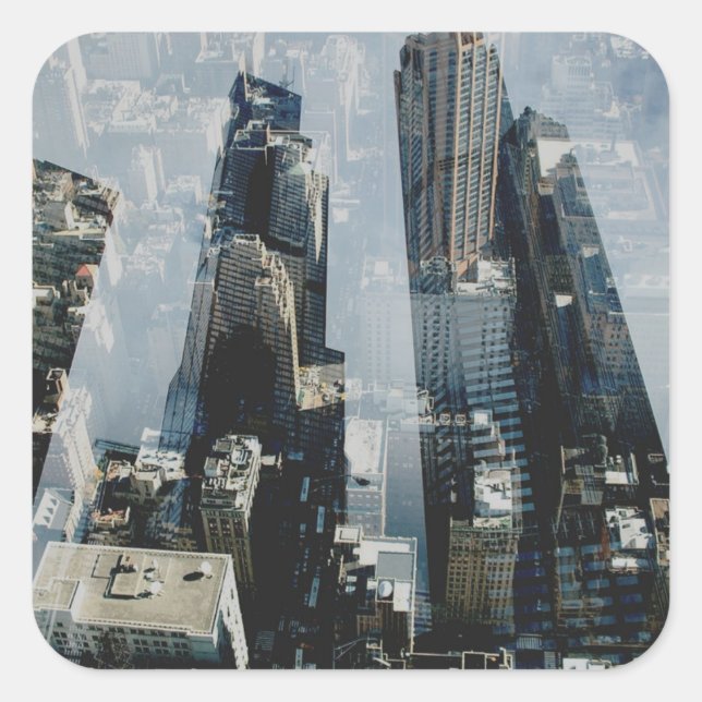 Sticker Carré Métropole III (Devant)