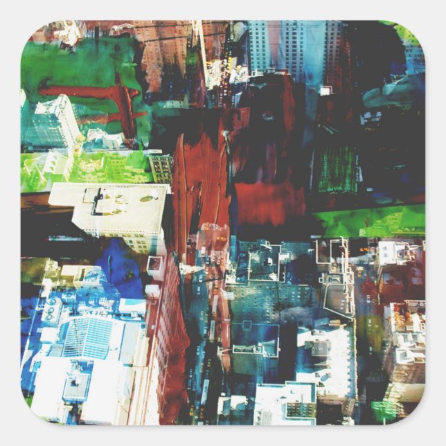 Sticker Carré Métropole VIII (Devant)