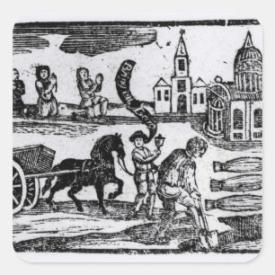 Sticker Carré Mettez en évidence vos morts, la grande peste de