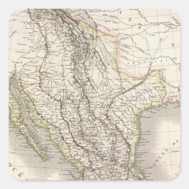 Sticker Carré Mexique (Devant)