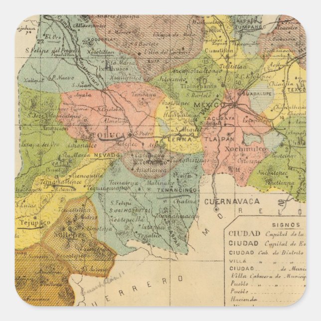 Sticker Carré Mexique (Devant)