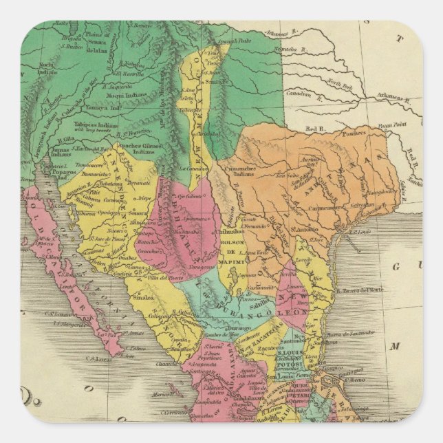 Sticker Carré Mexique 3 (Devant)