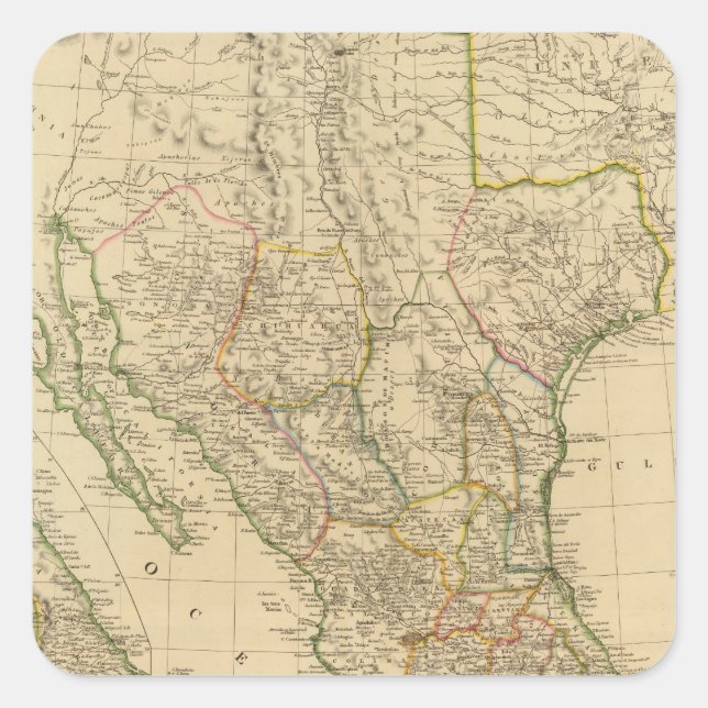 Sticker Carré Mexique 8 (Devant)