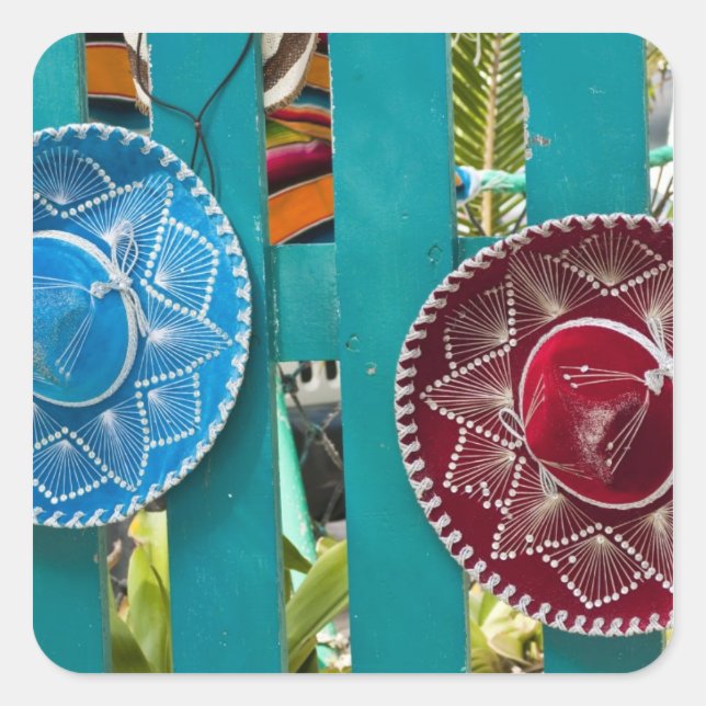 Sticker Carré Mexique, Cozumel. Souvenirs à Isla de Cozumel (Devant)