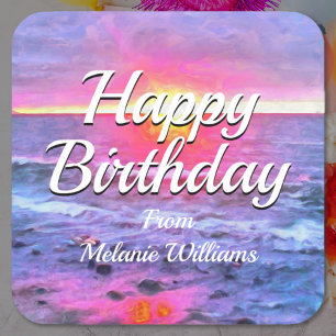 Sticker Carré Mexique dimanche Anniversaire 0909