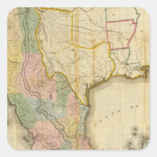 Sticker Carré Mexique et États-Unis