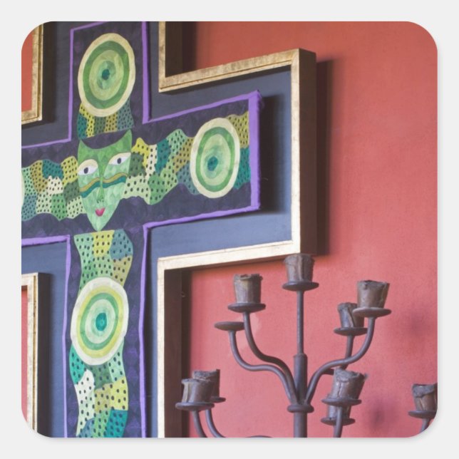 Sticker Carré Mexique, Etat de Guanajuato, San Miguel. Casa de l (Devant)