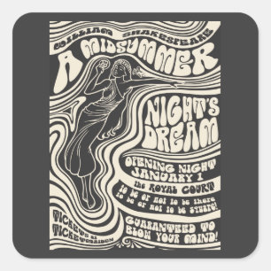 Sticker Carré Mi-été de l'amour