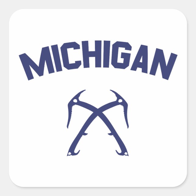 Sticker Carré Michigan Ice Escalade (Devant)