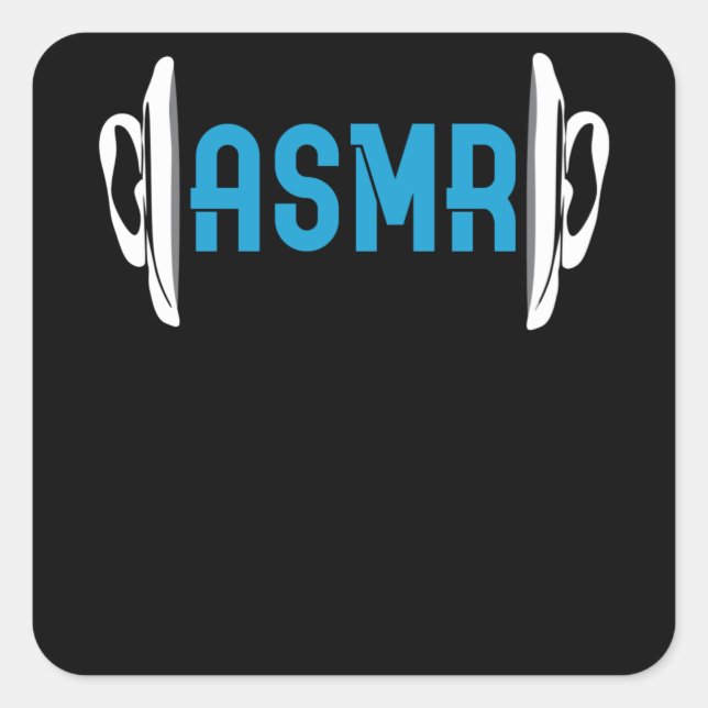 Sticker Carré Microphone ASMR (Devant)