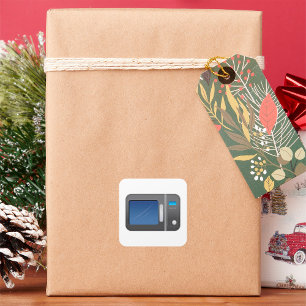 Sticker Carré Microwave