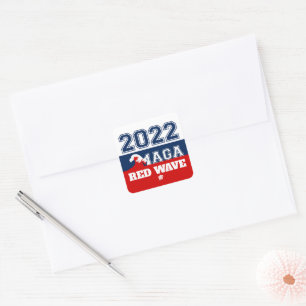 Sticker Carré Midterms 2022 Ultra MAGA Red Wave