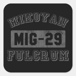 Sticker Carré MIG-29 Fulcrum