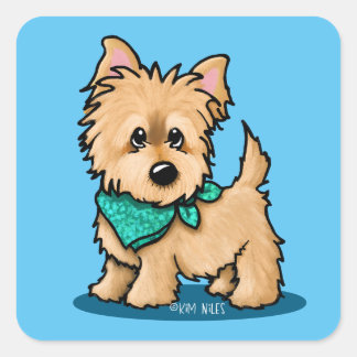 Sticker Carré mignon Cairn