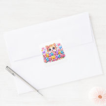 Mignon Kawaii Merci Beaucoup Chat Nom Rose Pastel