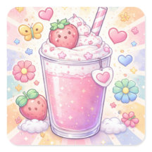 Milk-shake aux rêves de fraise