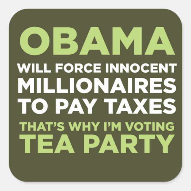 Sticker Carré Millionnaires (Devant)