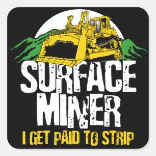 STICKER CARRÉ MINEUR DE SURFACE