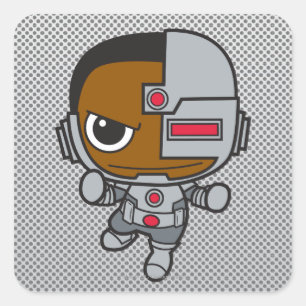 Sticker Carré Mini Cyborg