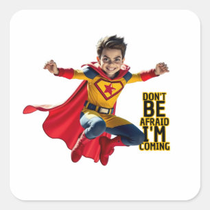 Sticker Carré Mini Hero Mischief