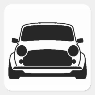 Sticker Carré Mini plat et simple