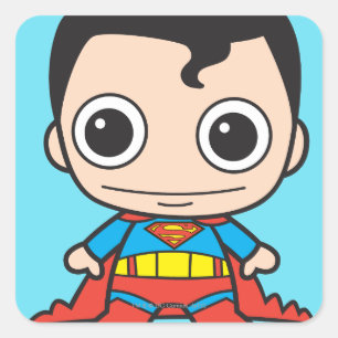 Sticker Carré Mini Superman
