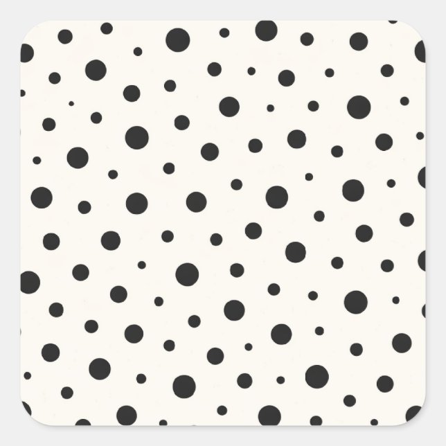 Sticker Carré Minimalist Polka Dot Accent Pillow - Modern  (Devant)