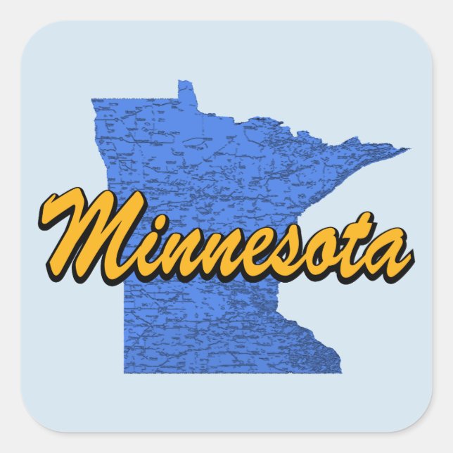 Sticker Carré Minnesota (Devant)