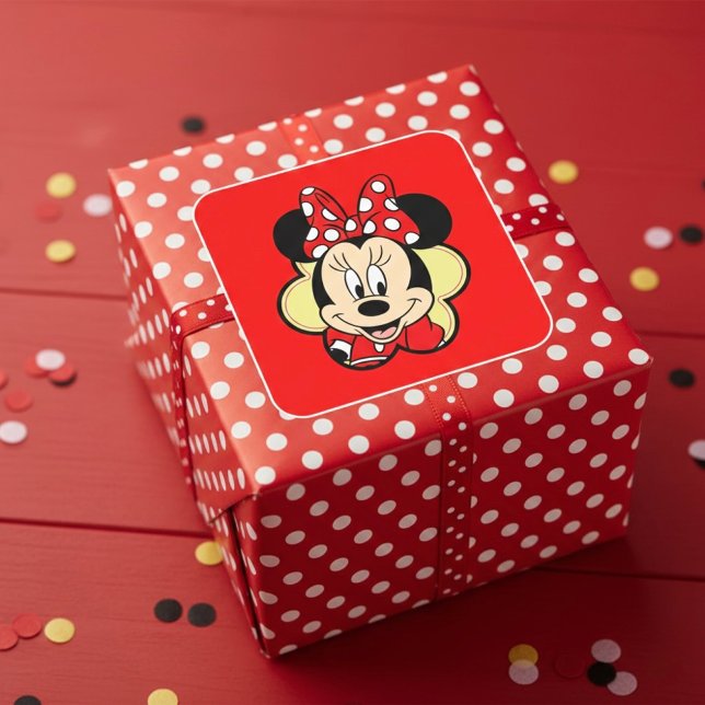 Sticker Carré Minnie (Créateur téléchargé)