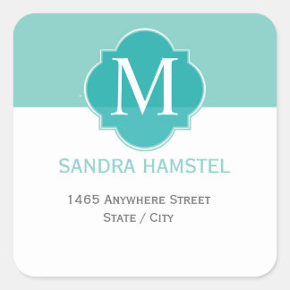 Sticker Carré Mint Green Solid