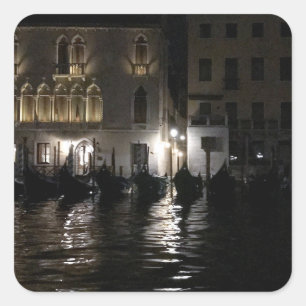 Sticker Carré Minuit sur le Grand Canal