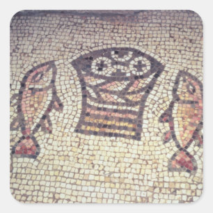 Sticker Carré Miracle du pain et des poissons