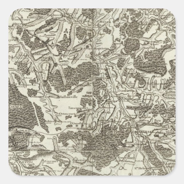 Sticker Carré Mirecourt, Épinal (Devant)