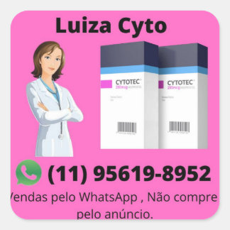 STICKER CARRÉ MISOPROSTOL VENDA DE CYTOTEC 11 95619-8952
