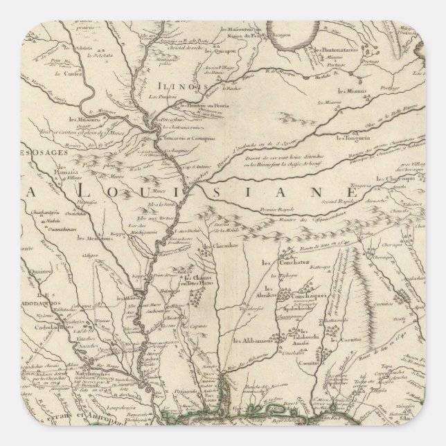 Sticker Carré Mississippi (Devant)