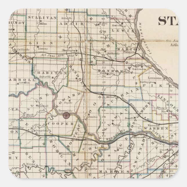 Sticker Carré Missouri 2 (Devant)