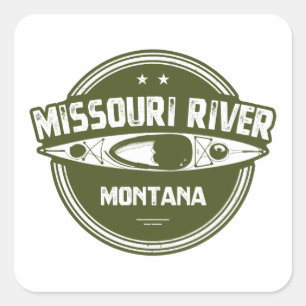 Sticker Carré Missouri River, Montana