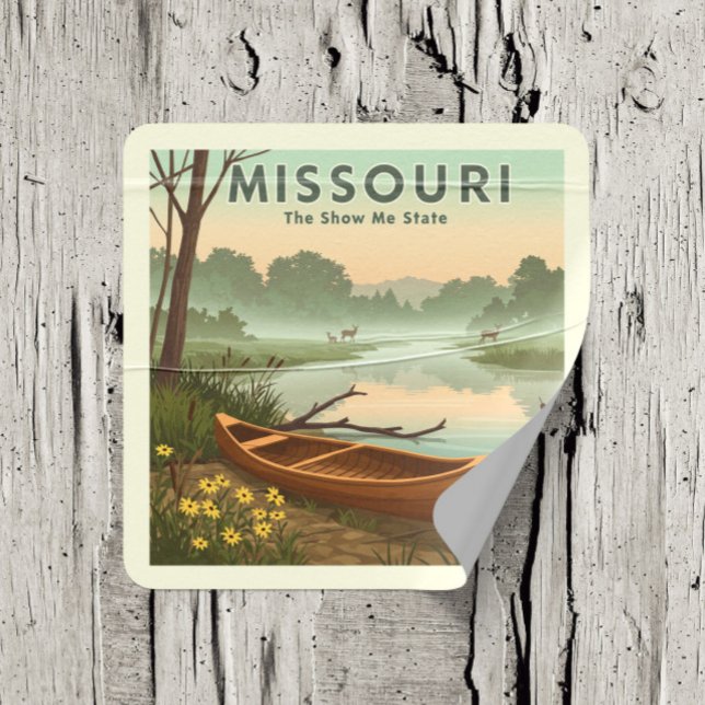 Sticker Carré Missouri vintage (Créateur téléchargé)