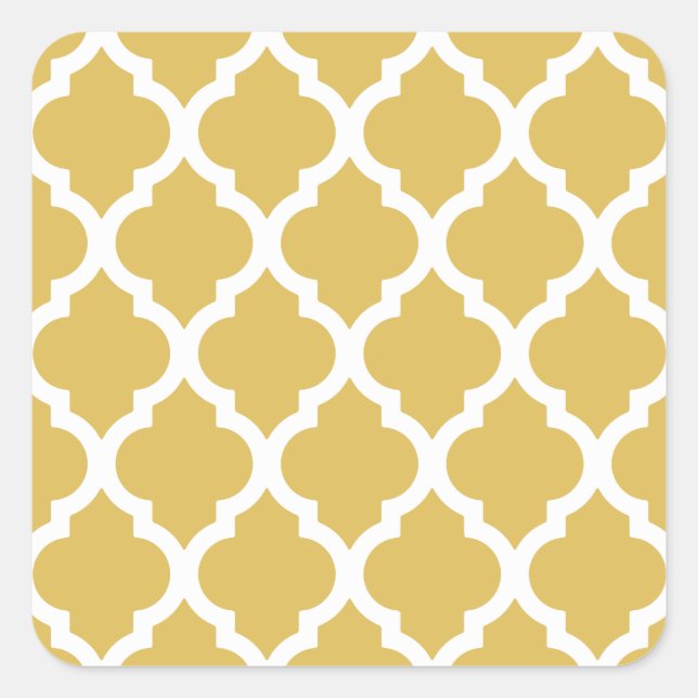 Sticker Carré Misted Yellow Moroccan (Devant)