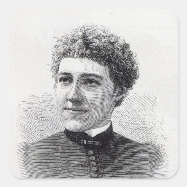 Sticker Carré Mlle Charlotte Robinson (Devant)