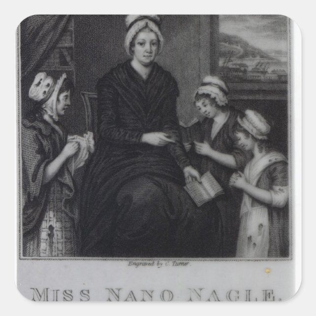 Sticker Carré Mlle Nano Nagle, 1809 (Devant)