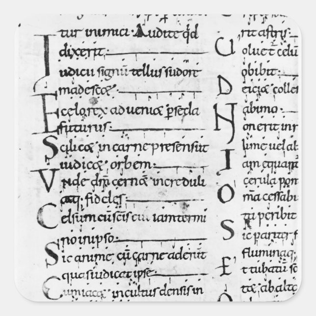 Sticker Carré Mme Latin Lectionary (Devant)