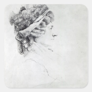 Sticker Carré Mme Piozzi