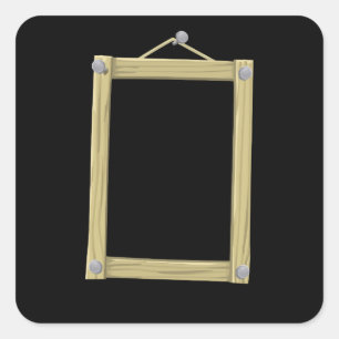 Sticker Carré Mobilier brillant grand déco
